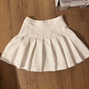Sugar Thrillz Dolls Kill White Pleated Skirt Cheerleader Size Medium